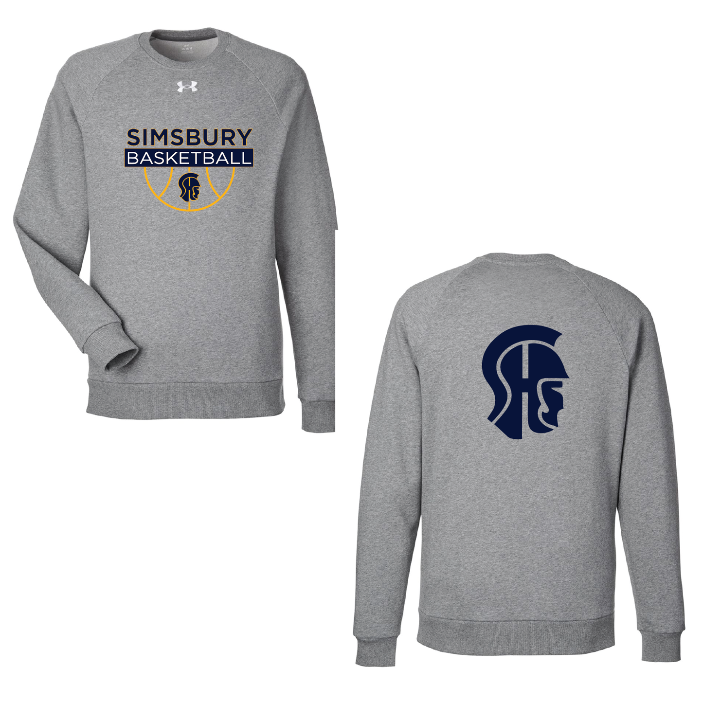 SHS Basketball: 1379755 UA Rival Fleece Crewneck Sweatshirt