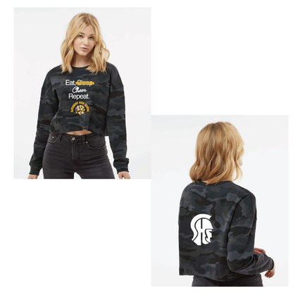 SHS Cheer: Choose your Logo! Women's Lightweight Crop Crewneck Sweatshirt - AFX24CRP