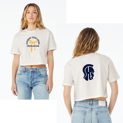 SHS Cheer: Choose your Logo! BELLA+CANVAS® Women’s Jersey Crop Tee. BC6482 Choose