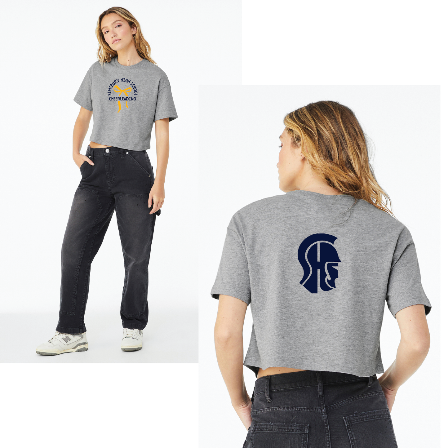 SHS Cheer: Choose your Logo! BELLA+CANVAS® Women’s Jersey Crop Tee. BC6482 Choose
