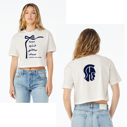SHS Cheer: Choose your Logo! BELLA+CANVAS® Women’s Jersey Crop Tee. BC6482 Choose