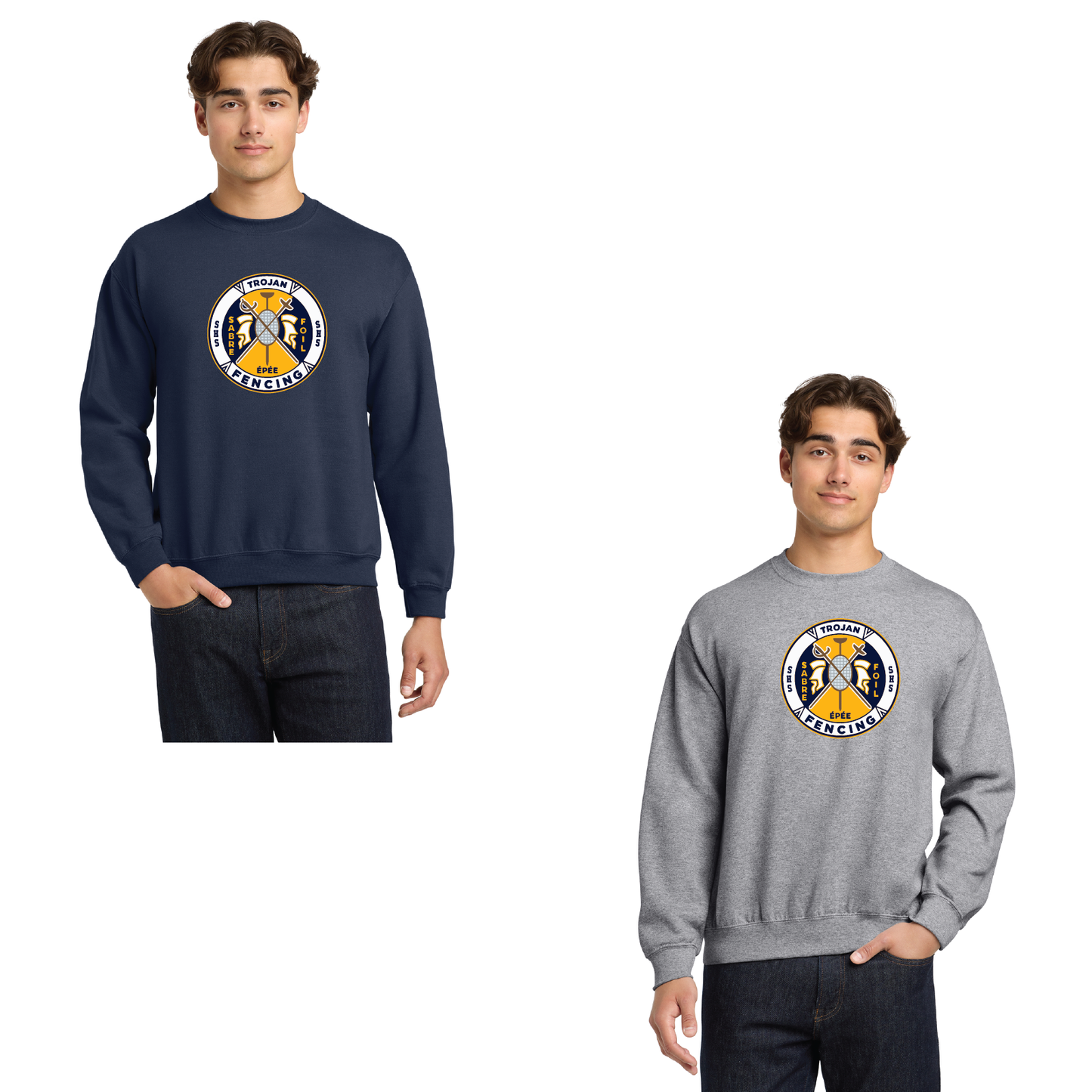 SHS Fencing: Youth & Adult Crewneck Sweatshirt 18000