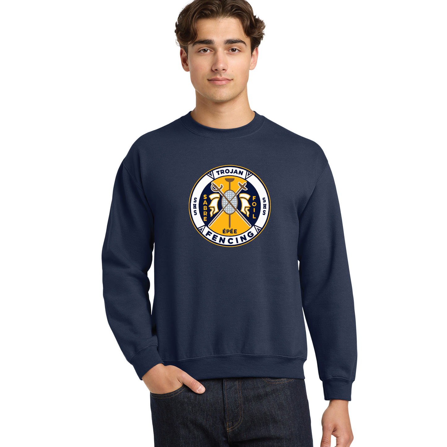 SHS Fencing: Youth & Adult Crewneck Sweatshirt 18000