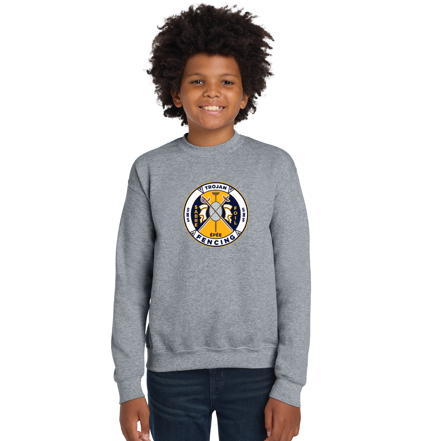 SHS Fencing: Youth & Adult Crewneck Sweatshirt 18000