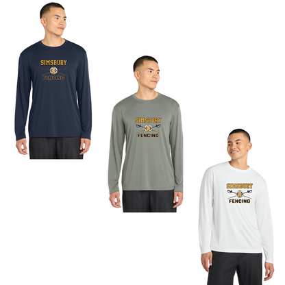 SHS Fencing: Performance Long Sleeve T Shirt Adult ST350LS