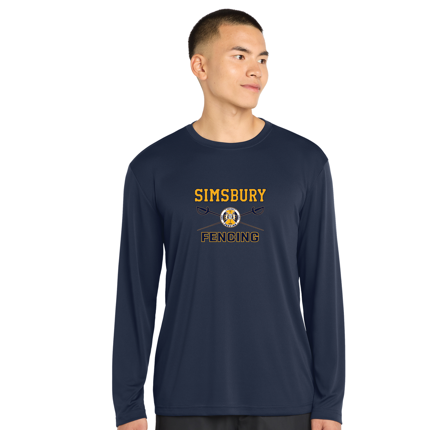 SHS Fencing: Performance Long Sleeve T Shirt Adult ST350LS