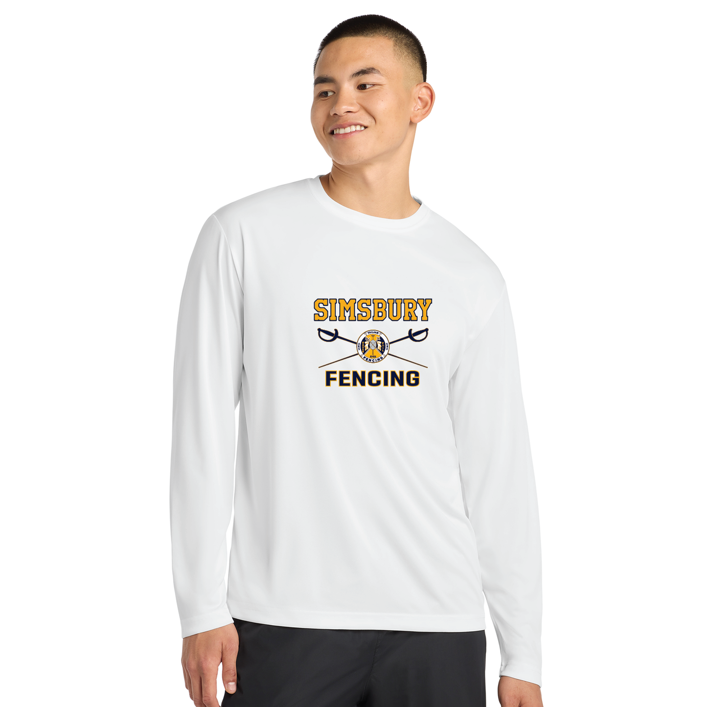 SHS Fencing: Performance Long Sleeve T Shirt Adult ST350LS