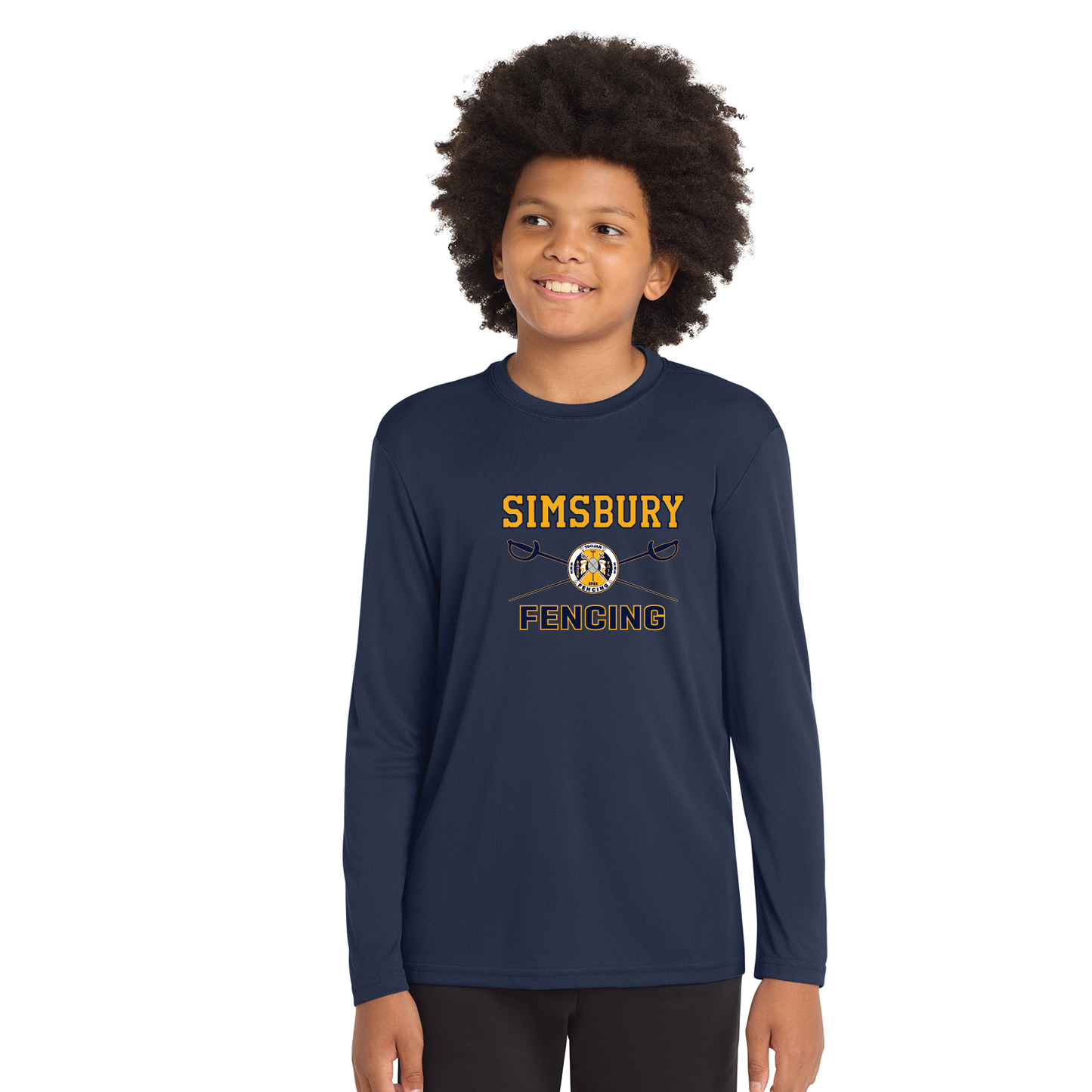 SHS Fencing: Performance Long Sleeve T Shirt Adult ST350LS