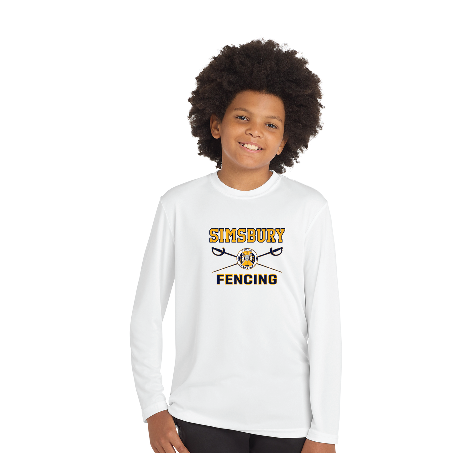 SHS Fencing: Performance Long Sleeve T Shirt Adult ST350LS