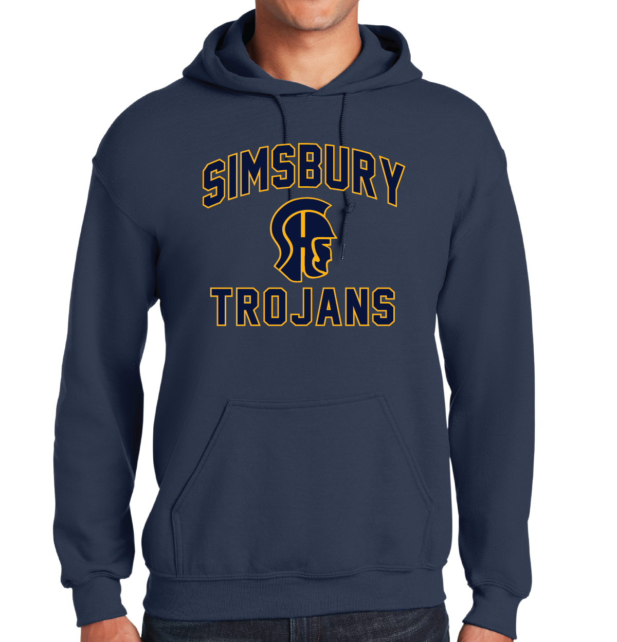 Hooded Sweatshirt Gildan 50/50: Simsbury Trojans