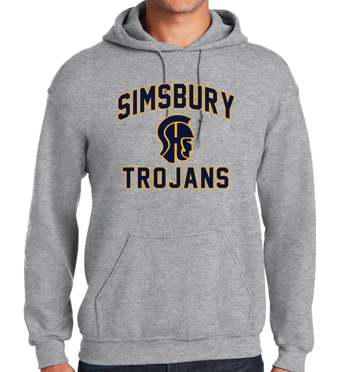 Hooded Sweatshirt Gildan 50/50: Simsbury Trojans