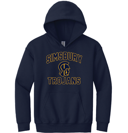 Hooded Sweatshirt Gildan 50/50: Simsbury Trojans