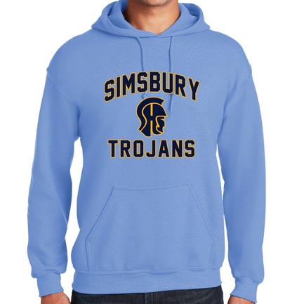 Hooded Sweatshirt Gildan 50/50: Simsbury Trojans