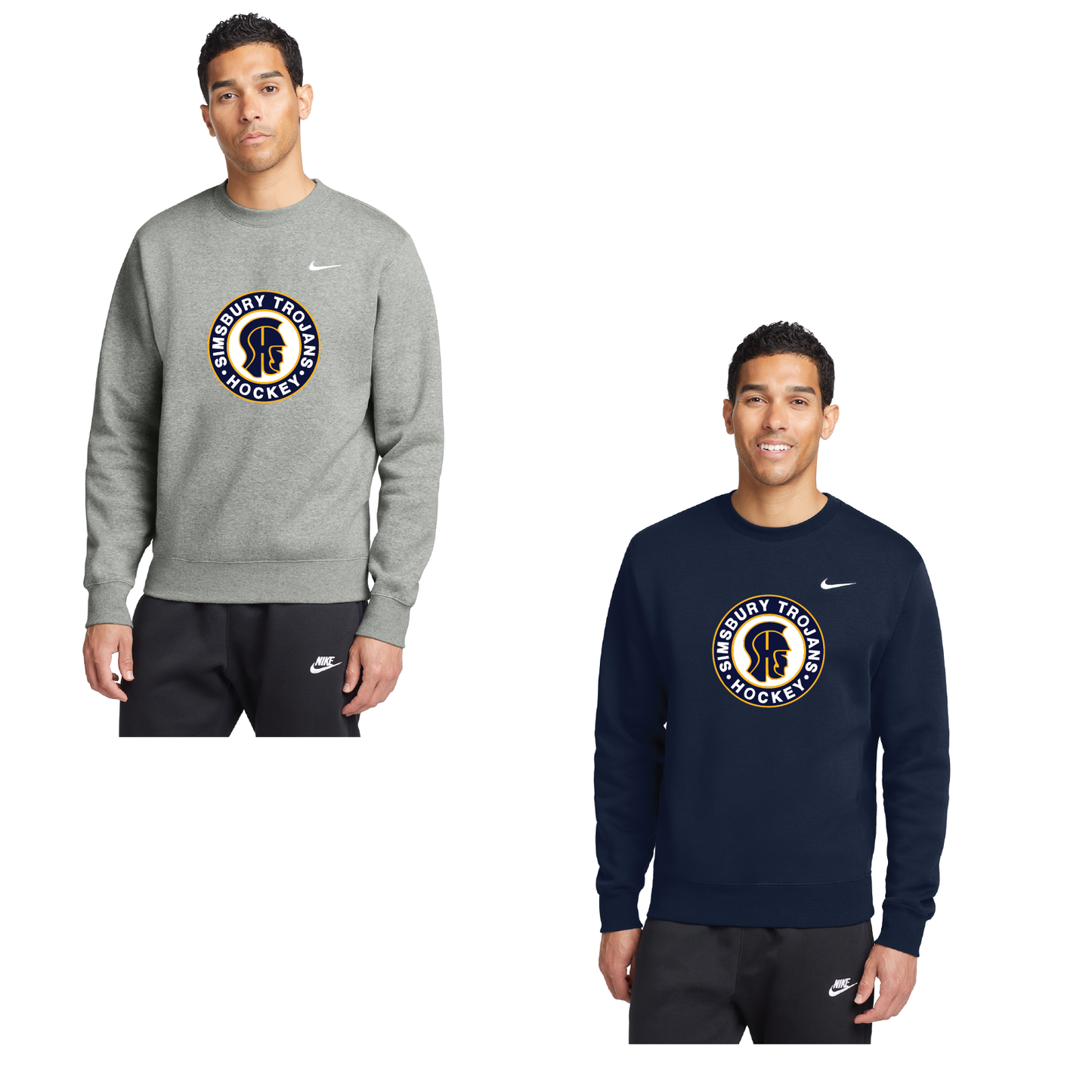 SHS Trojans Hockey: Nike Club Fleece Crew. CJ1614