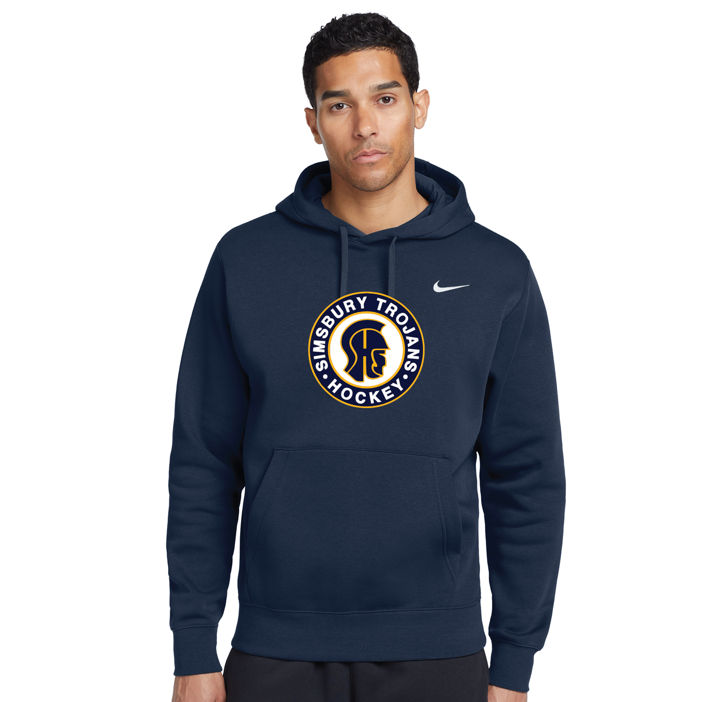 SHS Trojans Hockey: Nike Club Fleece Pullover Hoodie. CJ1611