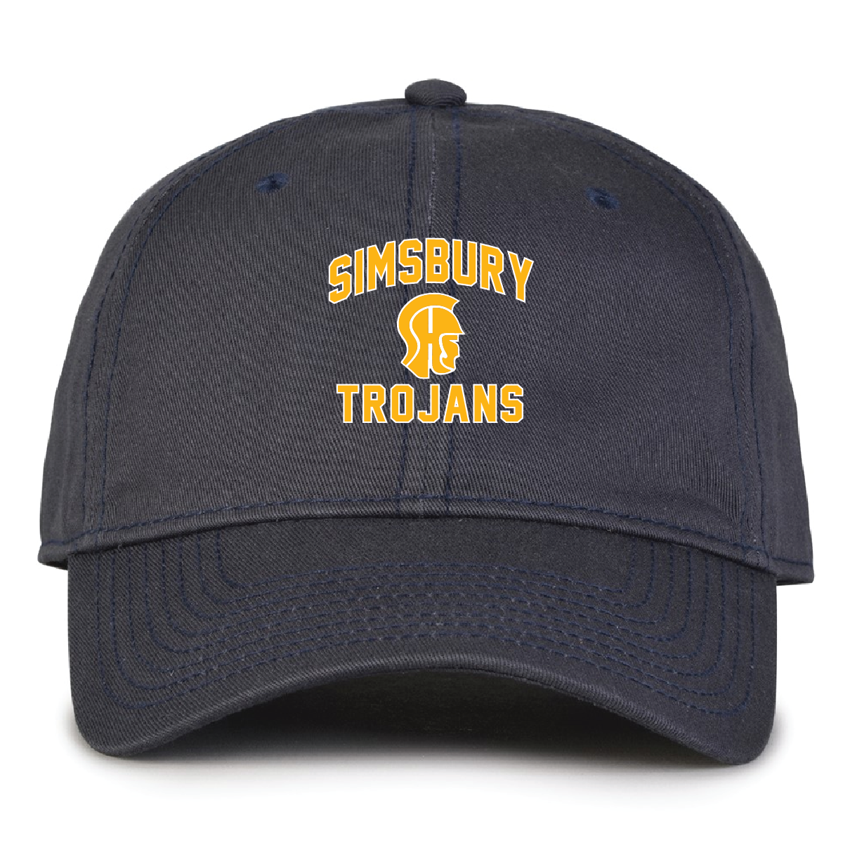 Hat: OSFA Simsbury Trojans Garment Washed Twill