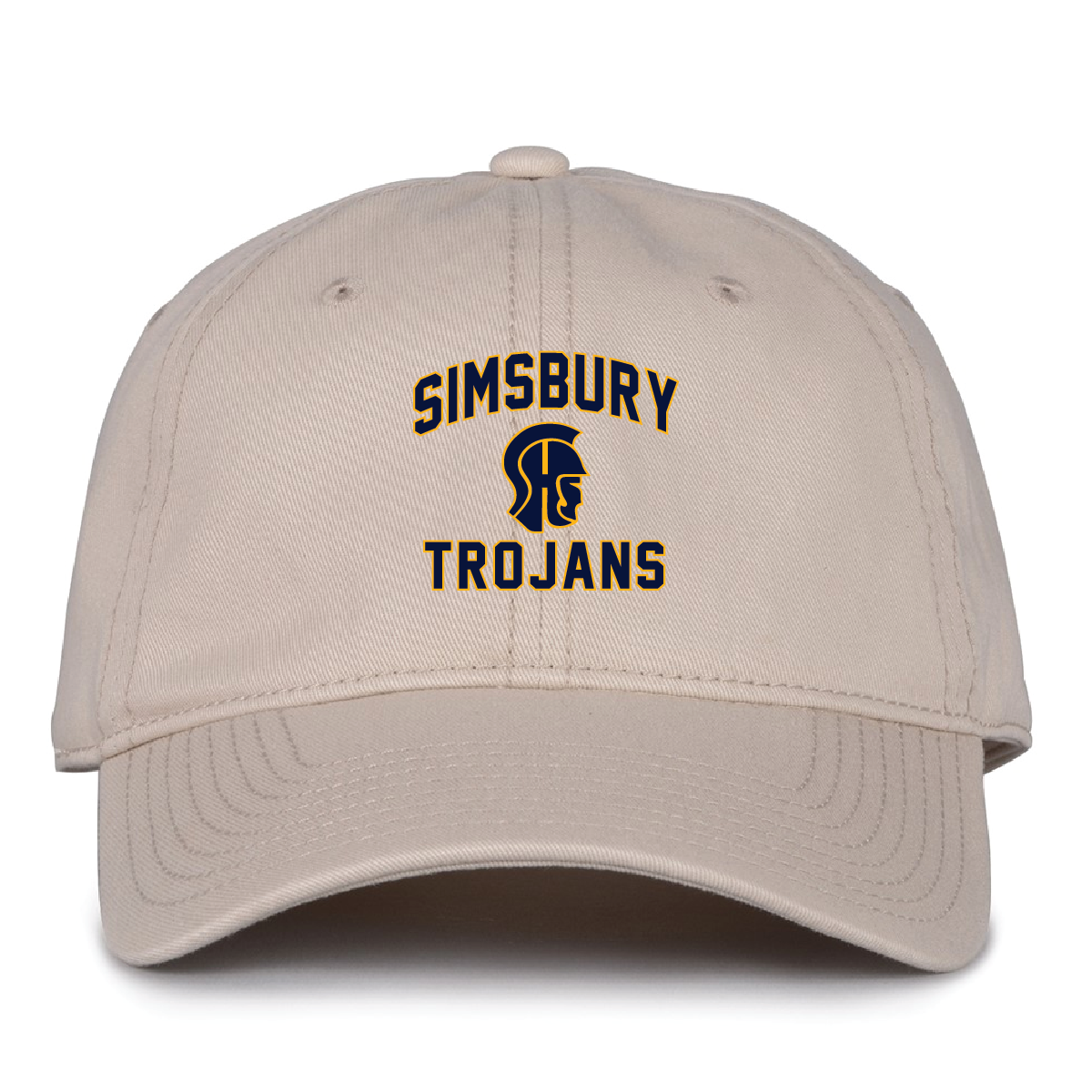 Hat: OSFA Simsbury Trojans Garment Washed Twill