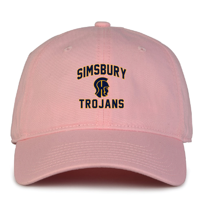 Hat: OSFA Simsbury Trojans Garment Washed Twill