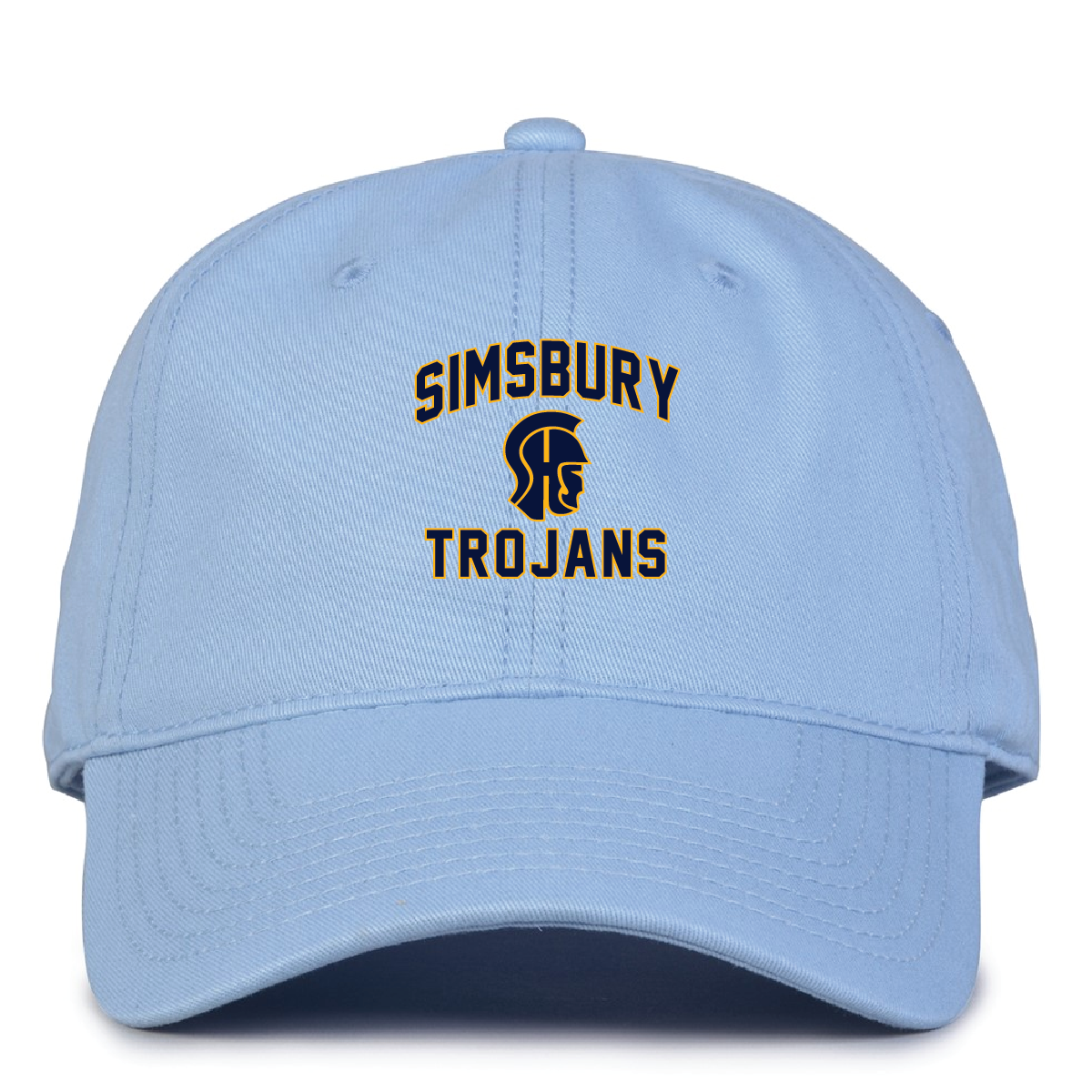 Hat: OSFA Simsbury Trojans Garment Washed Twill