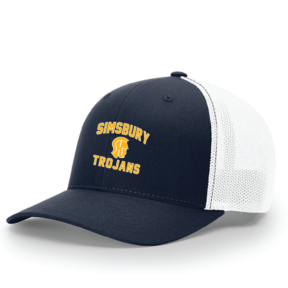 Hat: Flex Fit Trucker Simsbury Trojans