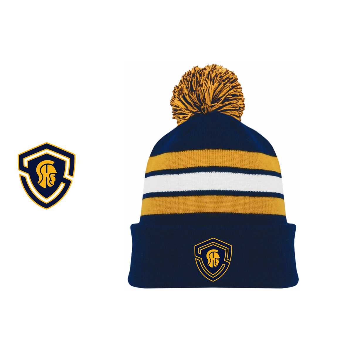SHS Football: A1830 AK Knit Pom Hat