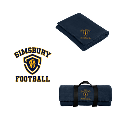 SHS Football: BP10 Fleece Blanket with Strap.