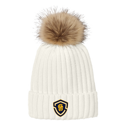 SHS Football: C990 Faux Fur Pom Beanie