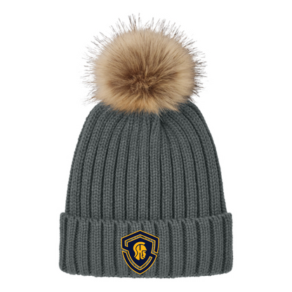 SHS Football: C990 Faux Fur Pom Beanie