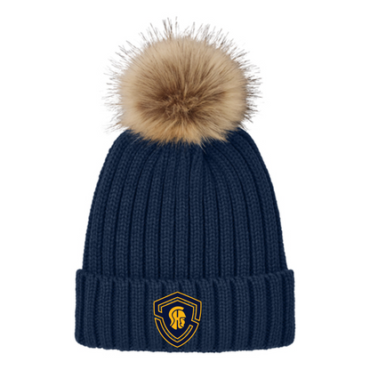 SHS Football: C990 Faux Fur Pom Beanie