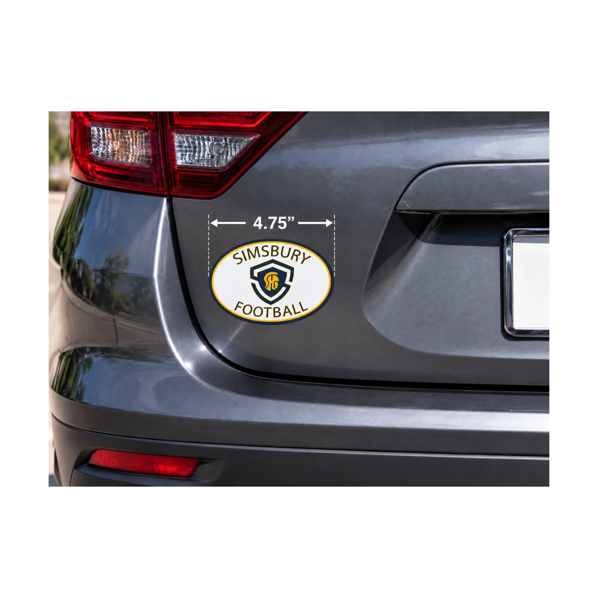 SHS Football: Fat Head Removable Sticker (4.74"x 3.5")