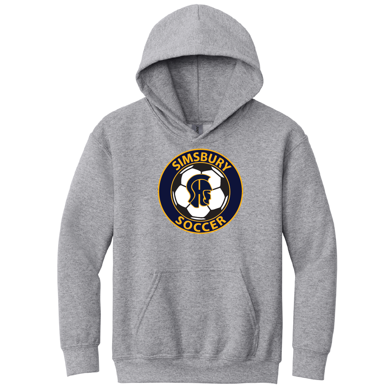 Hooded Sweatshirt Gildan 50/50:  SHS Soccer Full Front Logo