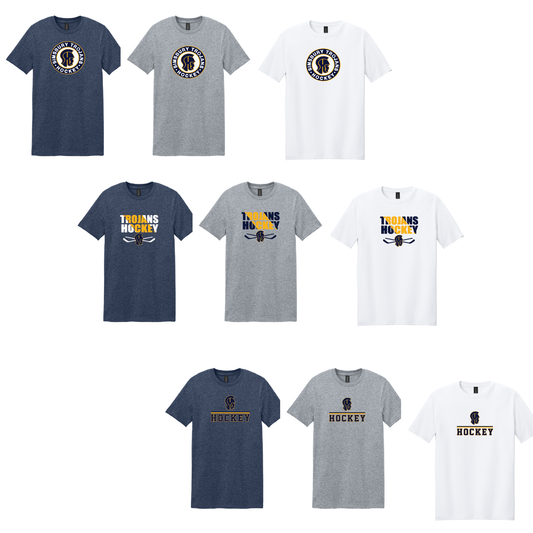 SHS Trojans Hockey: Gildan Softstyle® T-Shirt. 64000 (Choose Logo)