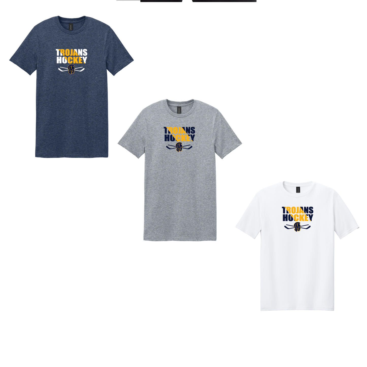 SHS Trojans Hockey: Gildan Softstyle® T-Shirt. 64000 (Choose Logo)