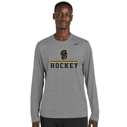 SHS Trojans Hockey: Nike Team rLegend Long Sleeve Tee. NKHQ4550 (Choose Logo)