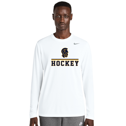 SHS Trojans Hockey: Nike Team rLegend Long Sleeve Tee. NKHQ4550 (Choose Logo)