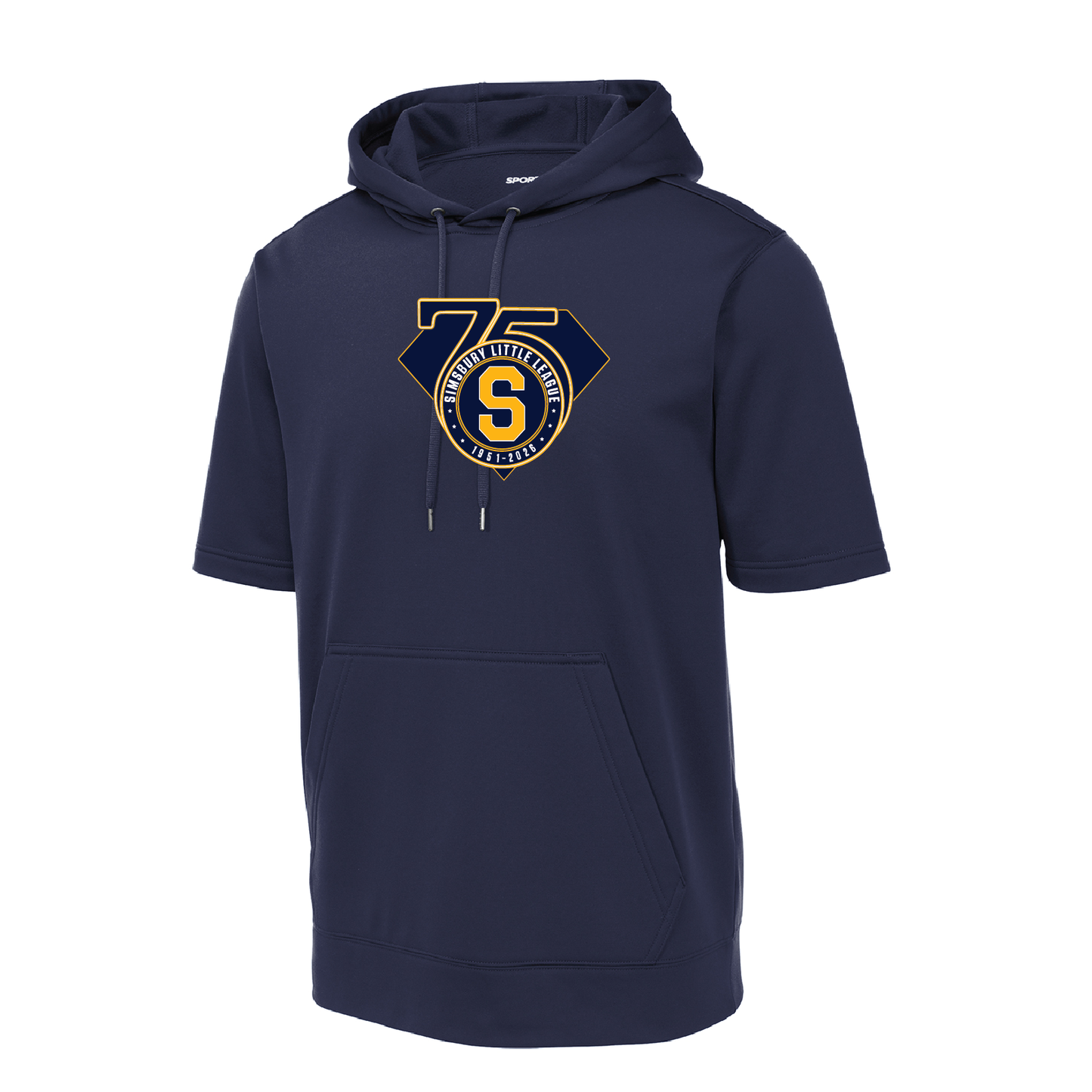 SLL: Sport-Tek Fleece Short Sleeve Hooded Pullover. ST251/ YST251 (Choose Logo Design)