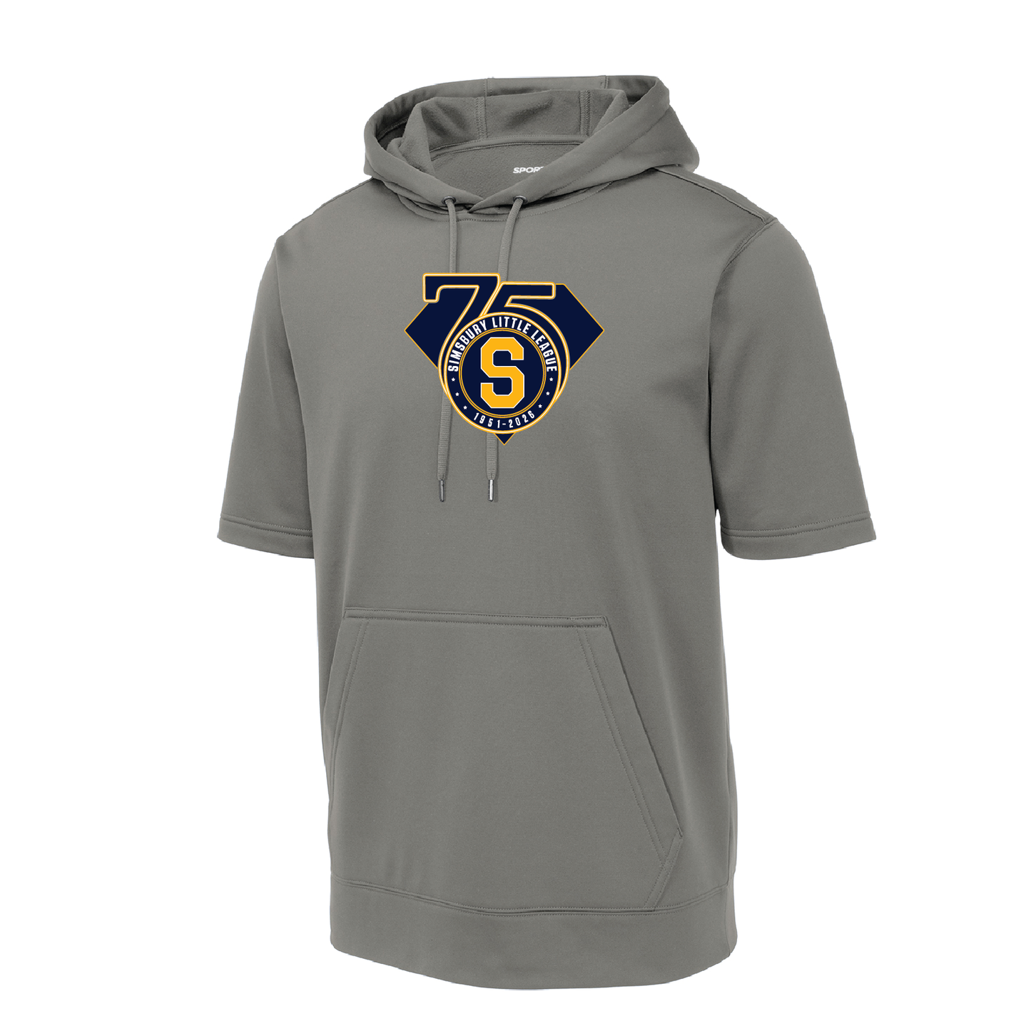 SLL: Sport-Tek Fleece Short Sleeve Hooded Pullover. ST251/ YST251 (Choose Logo Design)