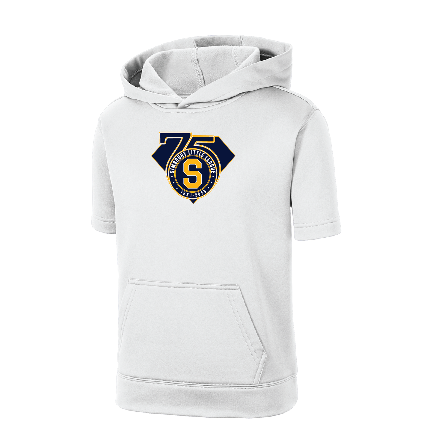 SLL: Sport-Tek Fleece Short Sleeve Hooded Pullover. ST251/ YST251 (Choose Logo Design)