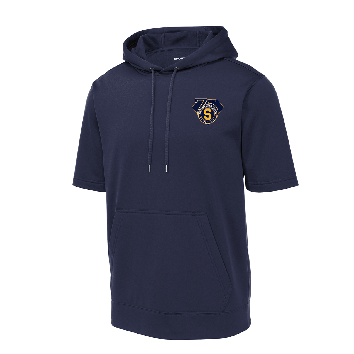 SLL: Sport-Tek Fleece Short Sleeve Hooded Pullover. ST251/ YST251 (Choose Logo Design)