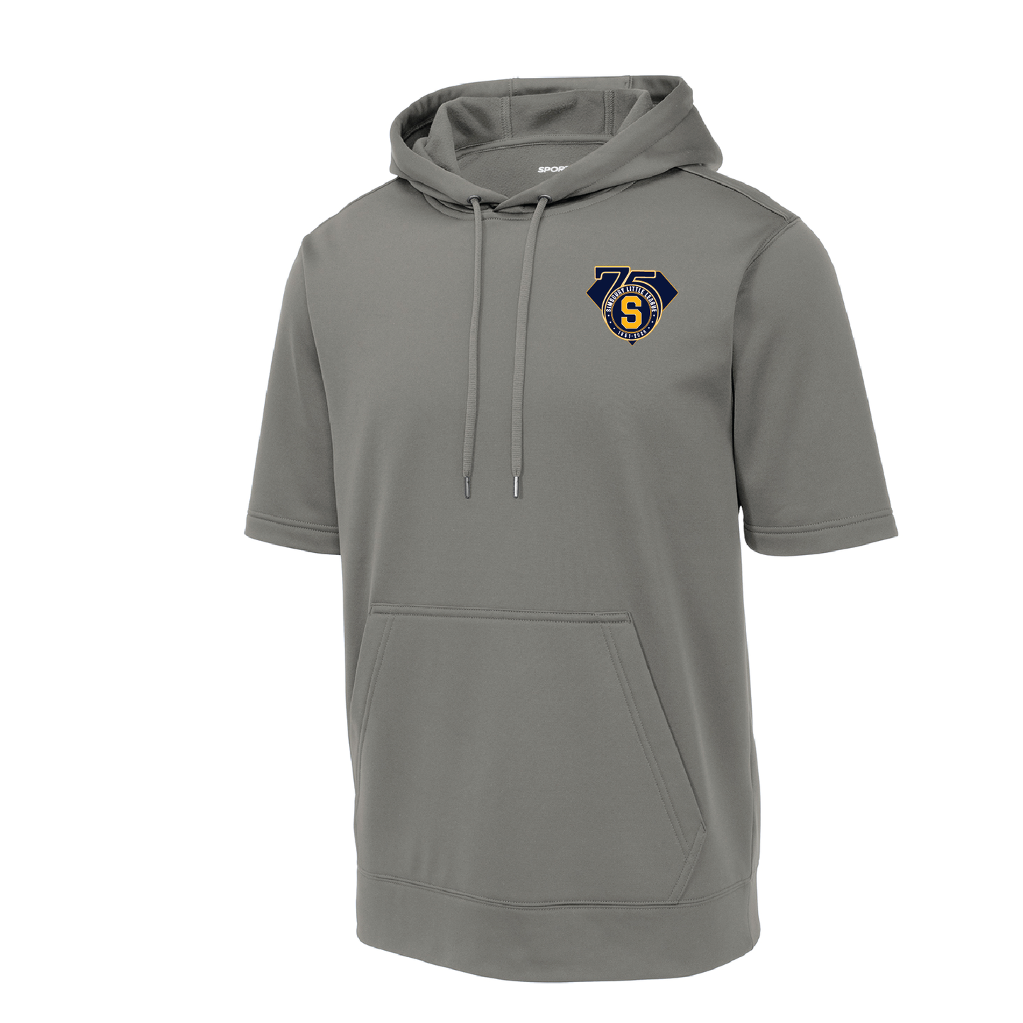 SLL: Sport-Tek Fleece Short Sleeve Hooded Pullover. ST251/ YST251 (Choose Logo Design)
