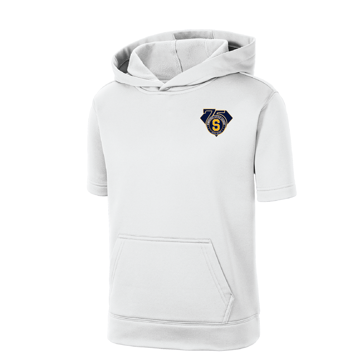 SLL: Sport-Tek Fleece Short Sleeve Hooded Pullover. ST251/ YST251 (Choose Logo Design)