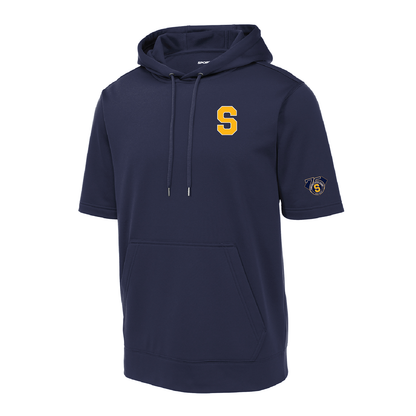 SLL: Sport-Tek Fleece Short Sleeve Hooded Pullover. ST251/ YST251 (Choose Logo Design)