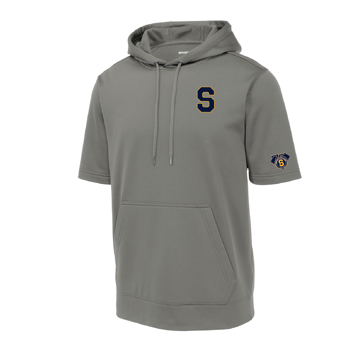 SLL: Sport-Tek Fleece Short Sleeve Hooded Pullover. ST251/ YST251 (Choose Logo Design)