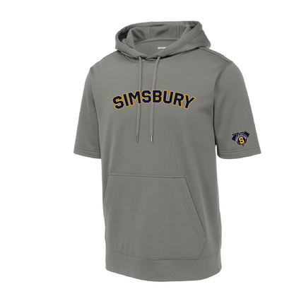 SLL: Sport-Tek Fleece Short Sleeve Hooded Pullover. ST251/ YST251 (Choose Logo Design)