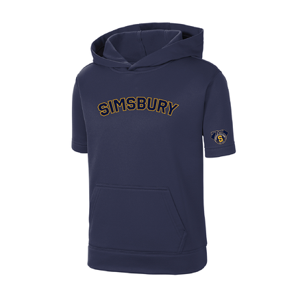 SLL: Sport-Tek Fleece Short Sleeve Hooded Pullover. ST251/ YST251 (Choose Logo Design)