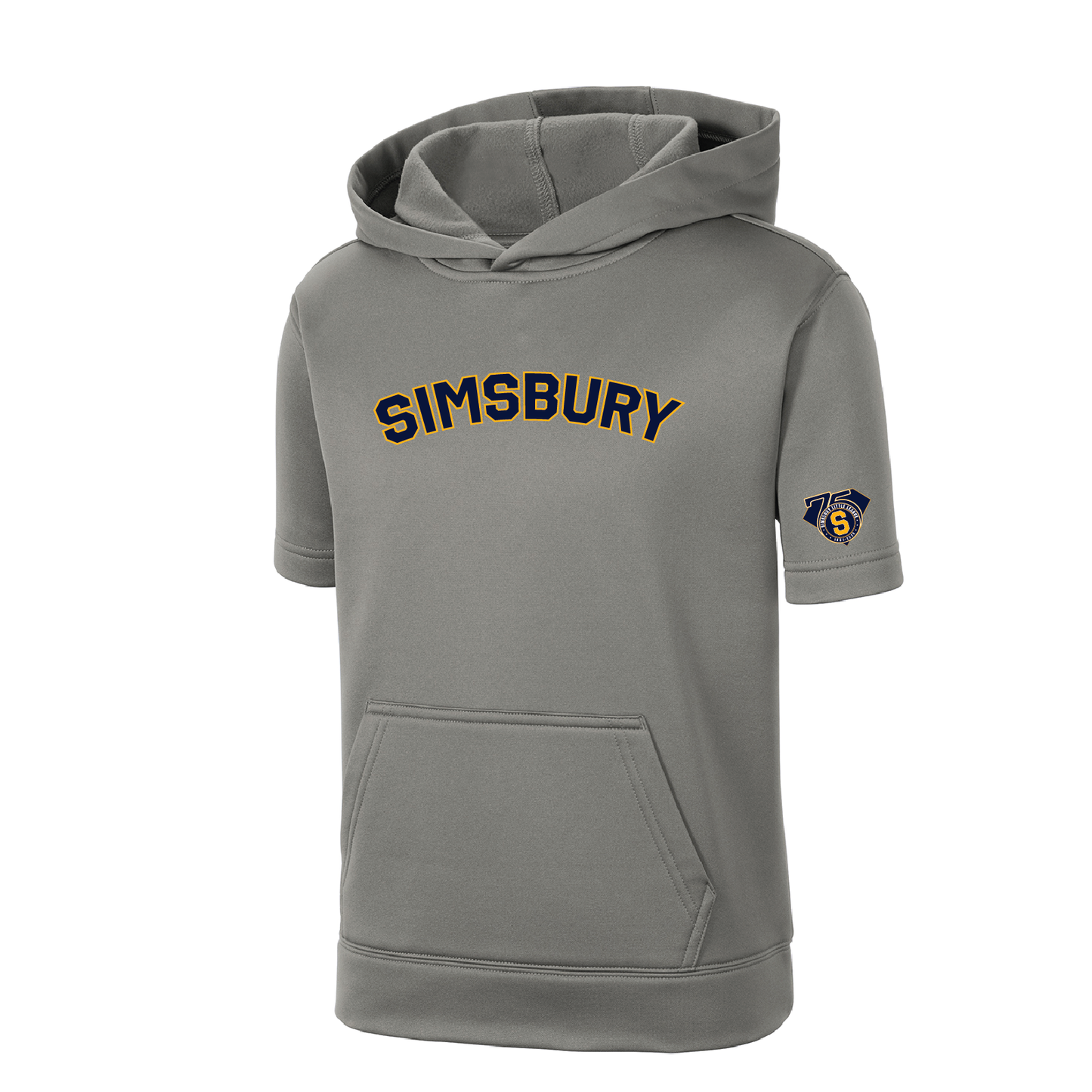 SLL: Sport-Tek Fleece Short Sleeve Hooded Pullover. ST251/ YST251 (Choose Logo Design)