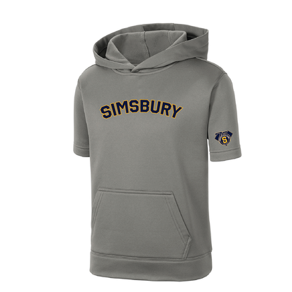 SLL: Sport-Tek Fleece Short Sleeve Hooded Pullover. ST251/ YST251 (Choose Logo Design)