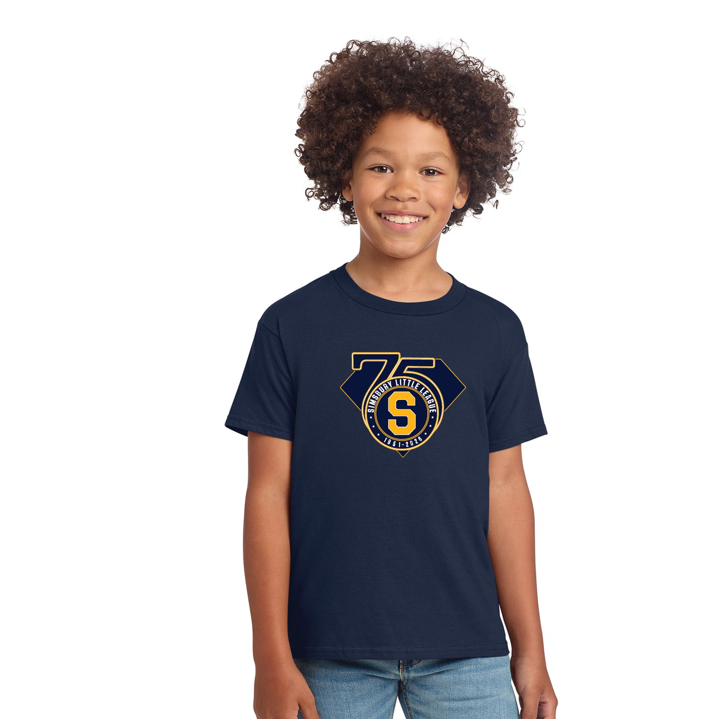 SLL 75th Anniv: Gildan Softstyle® T-Shirt. 64000 / 6400B /  64V00L: (75TH ANNIV FULL FRONT)