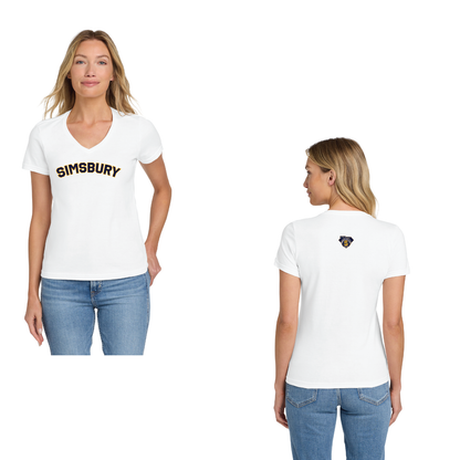 SLL 75th Anniv: Gildan Softstyle® T-Shirt. 64000 / 6400B / 64V00L: (SIMSBURY FRONT / 75TH BACK)