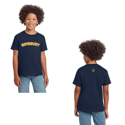 SLL 75th Anniv: Gildan Softstyle® T-Shirt. 64000 / 6400B / 64V00L: (SIMSBURY FRONT / 75TH BACK)